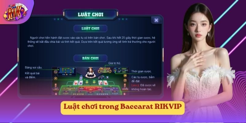 Luật chơi trong Baccarat RIKVIP
