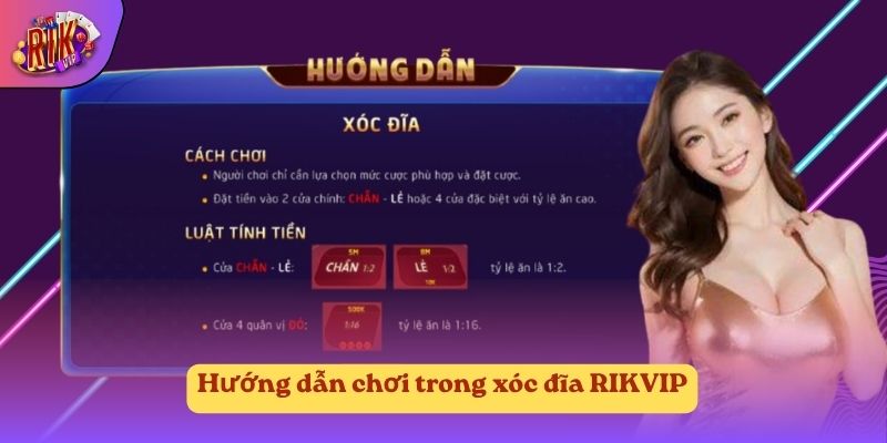 Hướng dẫn chơi trong xóc đĩa RIKVIP